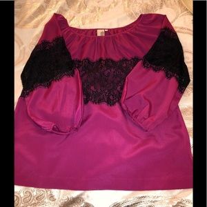 Magenta Lace Blouse from Francesca’s Collections💗